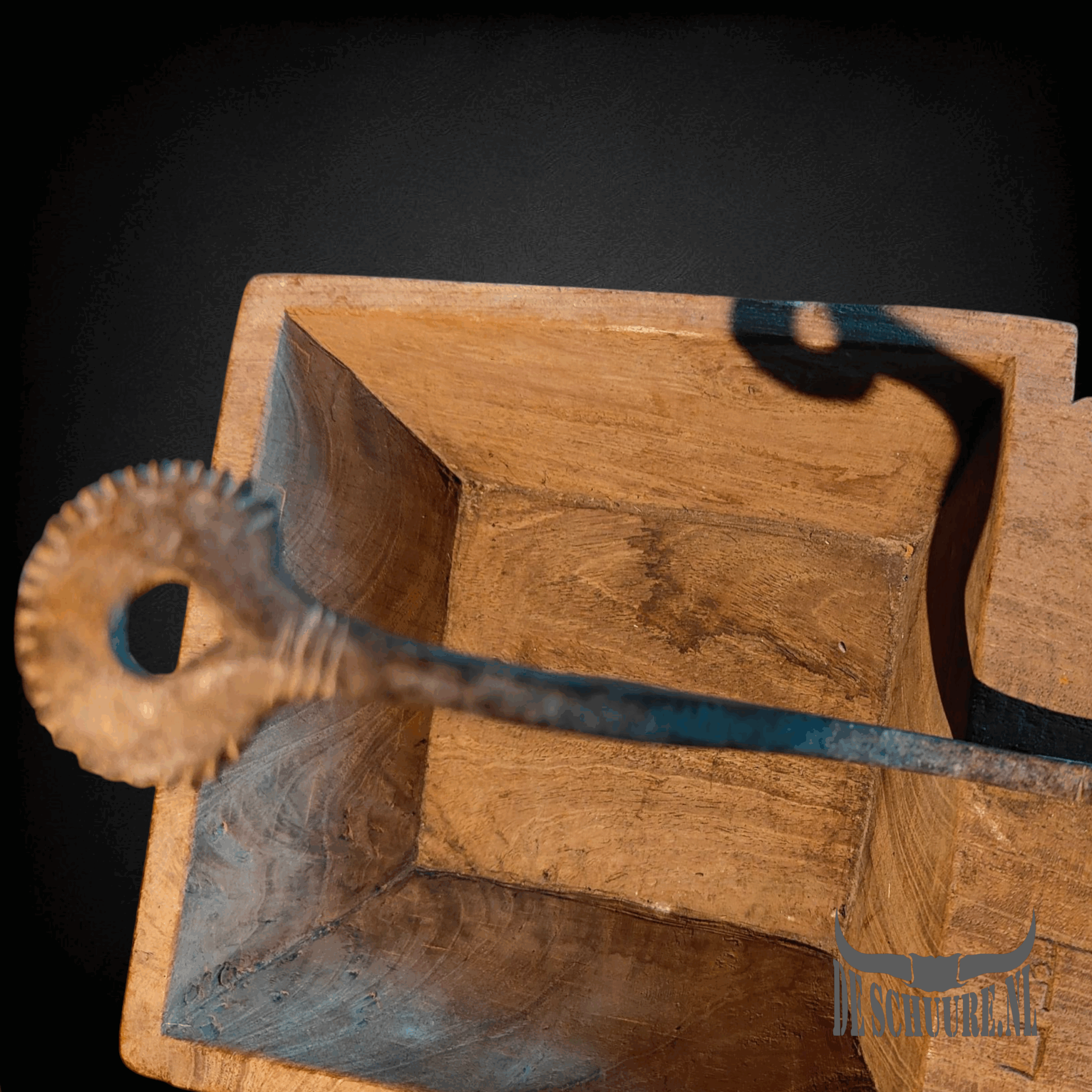 Oude Kokosnoot schraper - Afbeelding 3